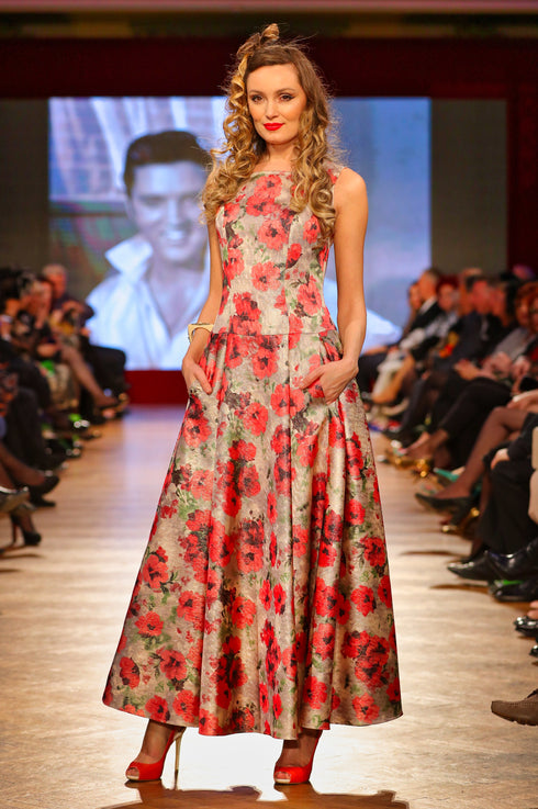 Rochie jacquard T-48